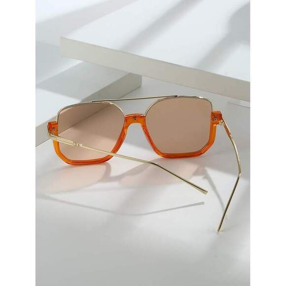 Oversized Retro Vintage Glasses, Bright Colors, Spring/Summer, B